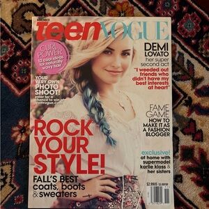 Teen Vogue Magazine with Demi Lovato Cover November 2012